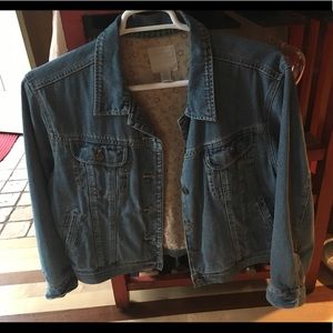 J Jill Denim Jean Jacket size L Petite